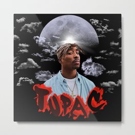 King T Red Metal Print | Graphicdesign, 2, Rapper, 2P, Rap, Red, King, Priceless, Music, Pac 