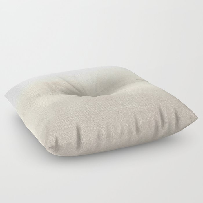 Beige and Taupe Horizon Minimalist Abstract Landscape Floor Pillow