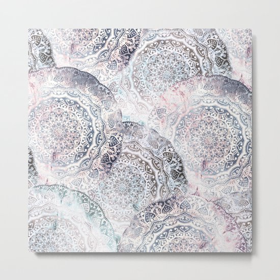 GALAXY BOHO MANDALAS Metal Print
