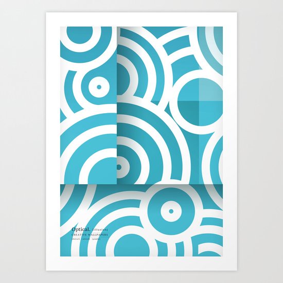 optical illusion_1 Art Print