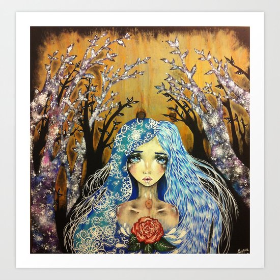 Winter Angel Art Print