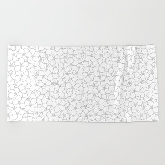 Forget Me Knot Natural Beach Towel