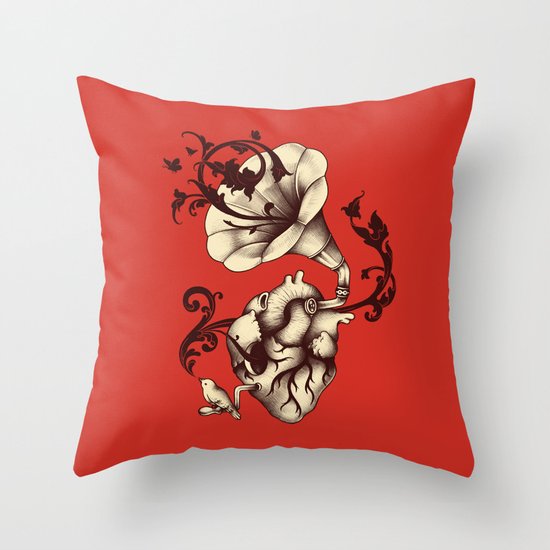 Listen to Your Heart Throw Pillow