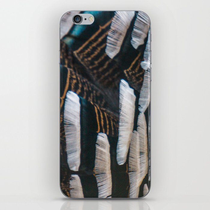 Feather Pattern - Turkeys Coat - Colorful Motif, Nature & Animal Photography iPhone Skin