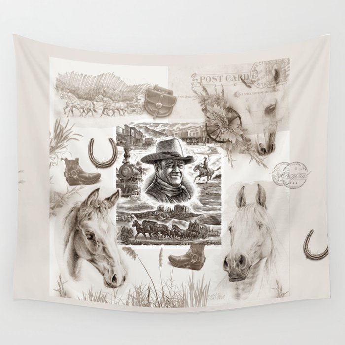 Country Western Wall Tapestry by CanisArtStudio Society6