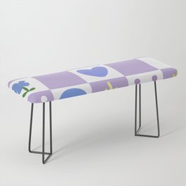 Color object checkerboard collection 7 Bench