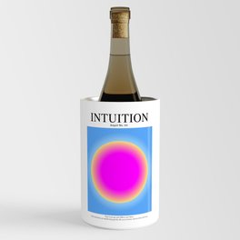 Gradient Angel Numbers: Angel Number 111 - Intuition (Magenta & Cyan) Wine Chiller