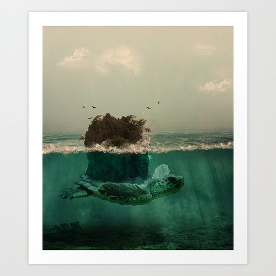 The island Art Print