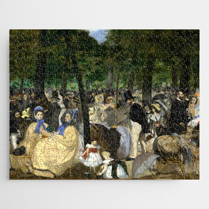 Édouard Manet music in the tuileries Jigsaw Puzzle