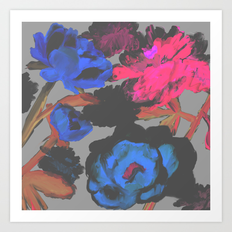 Muted Colors Flower Retro Pop Art Psychedelic In Gray Art Print By Raylie Society6 See more ideas about canvas painting, canvas painting designs, painting. muted colors flower retro pop art psychedelic in gray art print by raylie