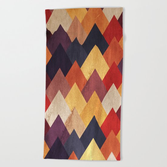 Eccentric Mountains Beach Towel