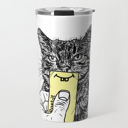 happy CATurday Travel Mug