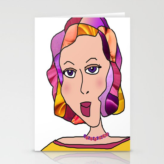 Digital Paper Doll 03 Stationery Cards