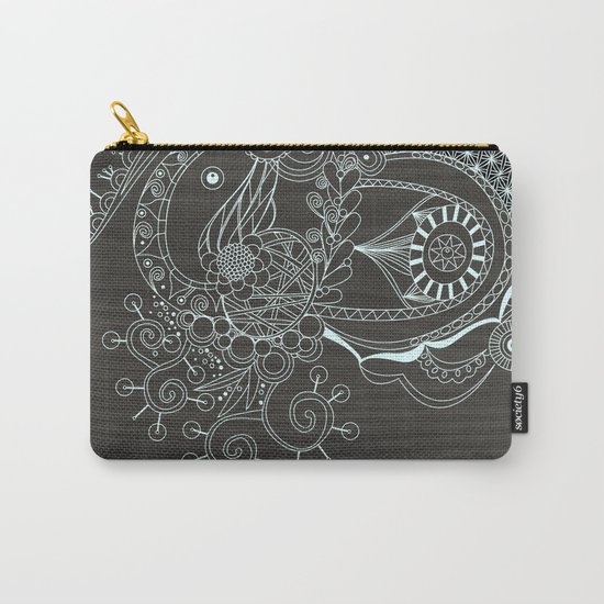 Tangle on dark wood Carry-All Pouch