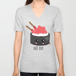 Eat Me Tekka Maki Sushi V Neck T Shirt