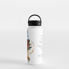 Your Happiness Celebrates Me - Comfort Grief Sympathy Art Water Bottle