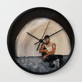 Giveon,album,take time,oil painting,small canvas,art,original,poster,fan art,cool,dope,wall decor,ab Wall Clock