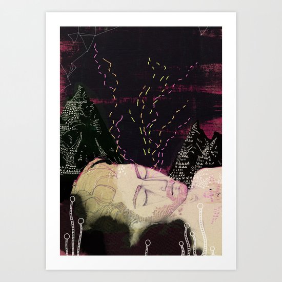 Midsummer night Art Print