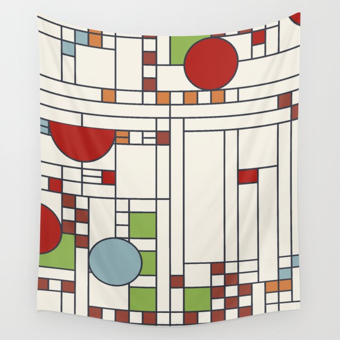 Frank Lloyd Wright Pattern S02 Wall Tapestry By Etmeusmoi Society6 Frank Lloyd Wright Pattern S02 Wall Tapestry