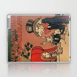 Vintage Alice's Adventures in Wonderland Book Cover Laptop Skin