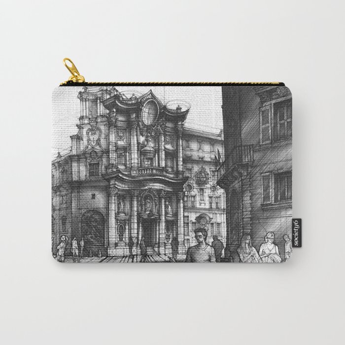 Baroque Church of San Carlo alle Quattro di Fontane in Rome Carry-All Pouch