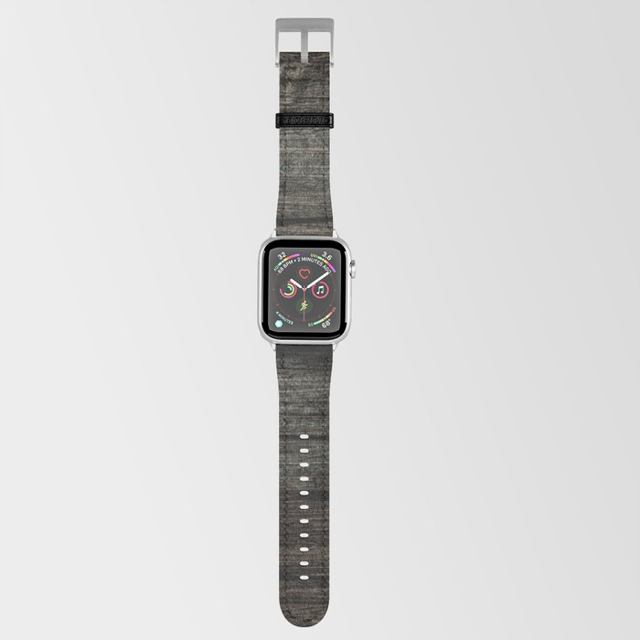 Grunge dark wood board Apple Watch Band