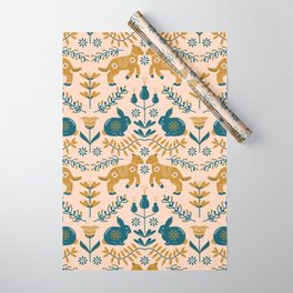 Bunny And Lamb (Zest) Wrapping Paper