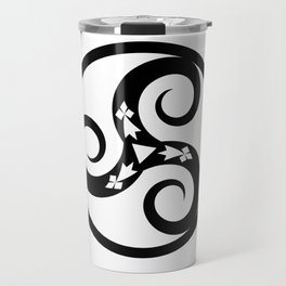 Old Celtic Symbol representing earth, fire, air and water. Travel Mug