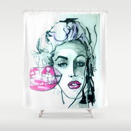 LippedOut Shower Curtain