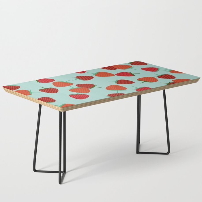 Strawberry Patch- Strawberry Pattern Coffee Table
