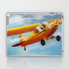 Yellow Plane, Blue Sky Laptop & iPad Skin