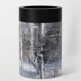 Snow Laden Birch Trees By a Scottish Highlands Lochan  Can Cooler
