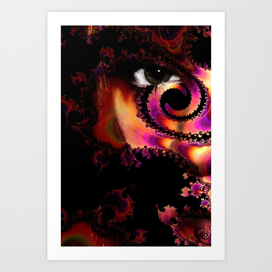 Me in my Art :) Art Print