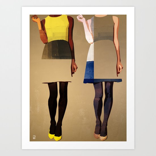 Super Models Art Print