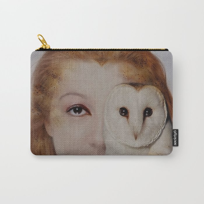 woman owl Carry-All Pouch