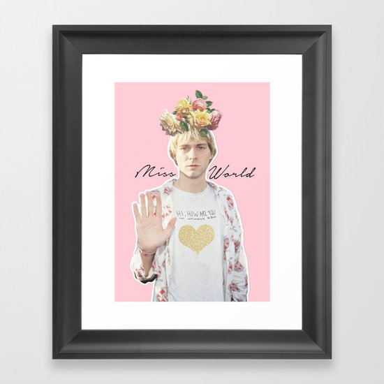 Miss World Framed Art Print