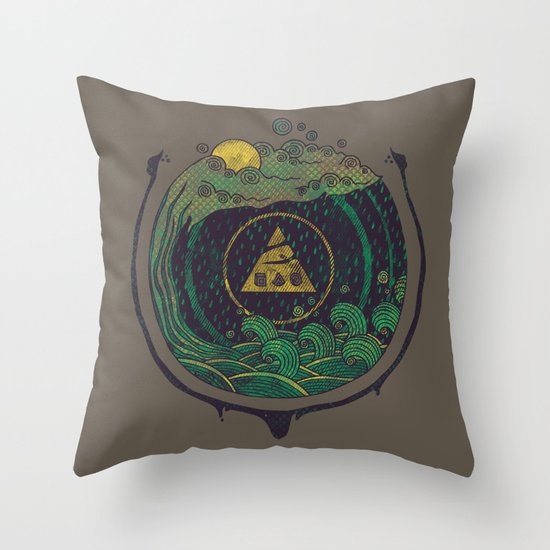 Water Throw Pillow