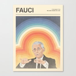 Fauci Poster Canvas Print