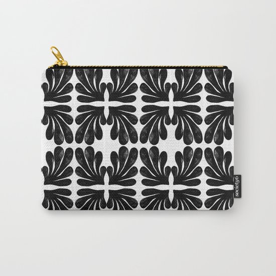 Grace - black and white abstract painting india ink brushstroke watercolor minimal modern urban Carry-All Pouch