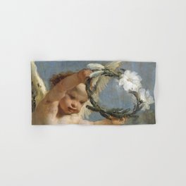 Angel with a Crown of Lilies Hand & Bath Towel