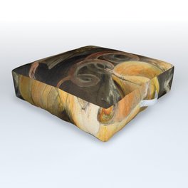 William Blake "The Great Red Dragon and the Woman Clothed with the Sun" Outdoor Floor Cushion