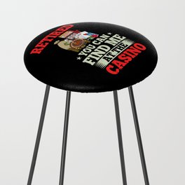 Casino Slot Machine Game Chips Card Player Counter Stool