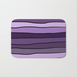 Purple stripes Bath Mat
