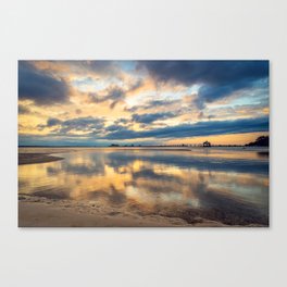 Mirrored Art Sunset Canvas Print