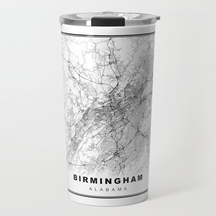 Birmingham Map Travel Mug