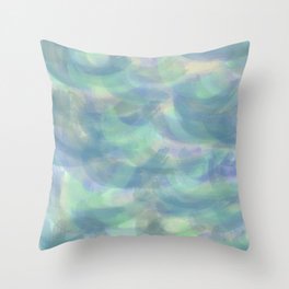 Mammatus 2 Watercolor Abstract Throw Pillow