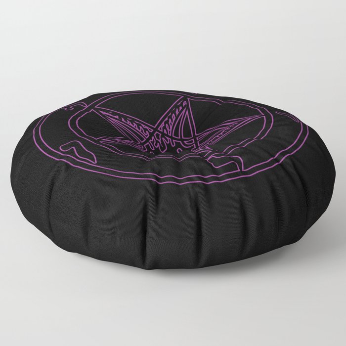 Das Siegel des Baphomet - The Sigil of Baphomet (purple reign) Floor Pillow