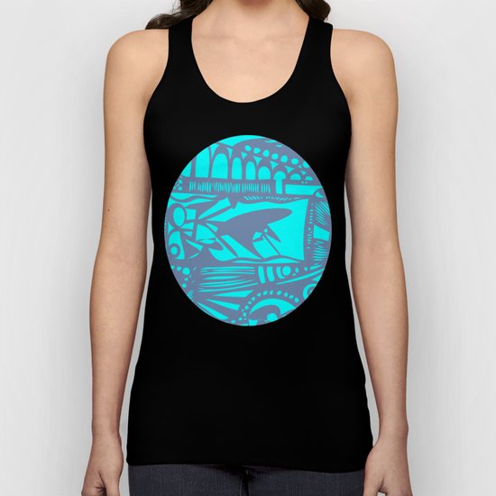 INK#5 Above the Waves Unisex Tank Top
