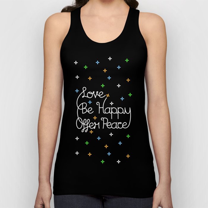 Love, Be Happy, Offer Peace Tank Top