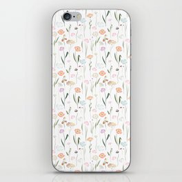 Pretty Wildflowers Floral Pattern iPhone Skin